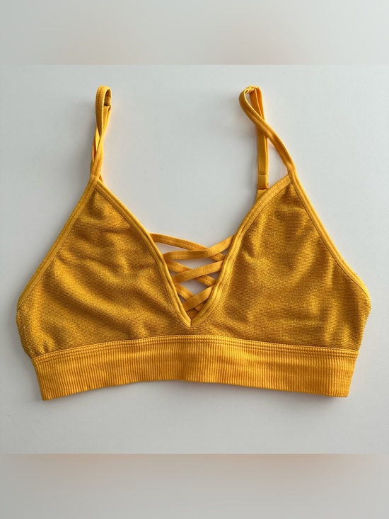 PINK Victoria's Secret Other - PINK Victoria's Secret Yellow Crisscross Bralette